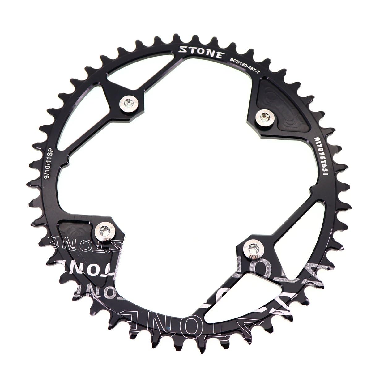 Platos para Bicicletas Plato Ovalado for Bicicleta 120BCD 36t 38T 40T 42T 44 46T 48T Road MTB Bike Chainwheel Tooth Plate Plato Ovalado 32 MTB(48T)