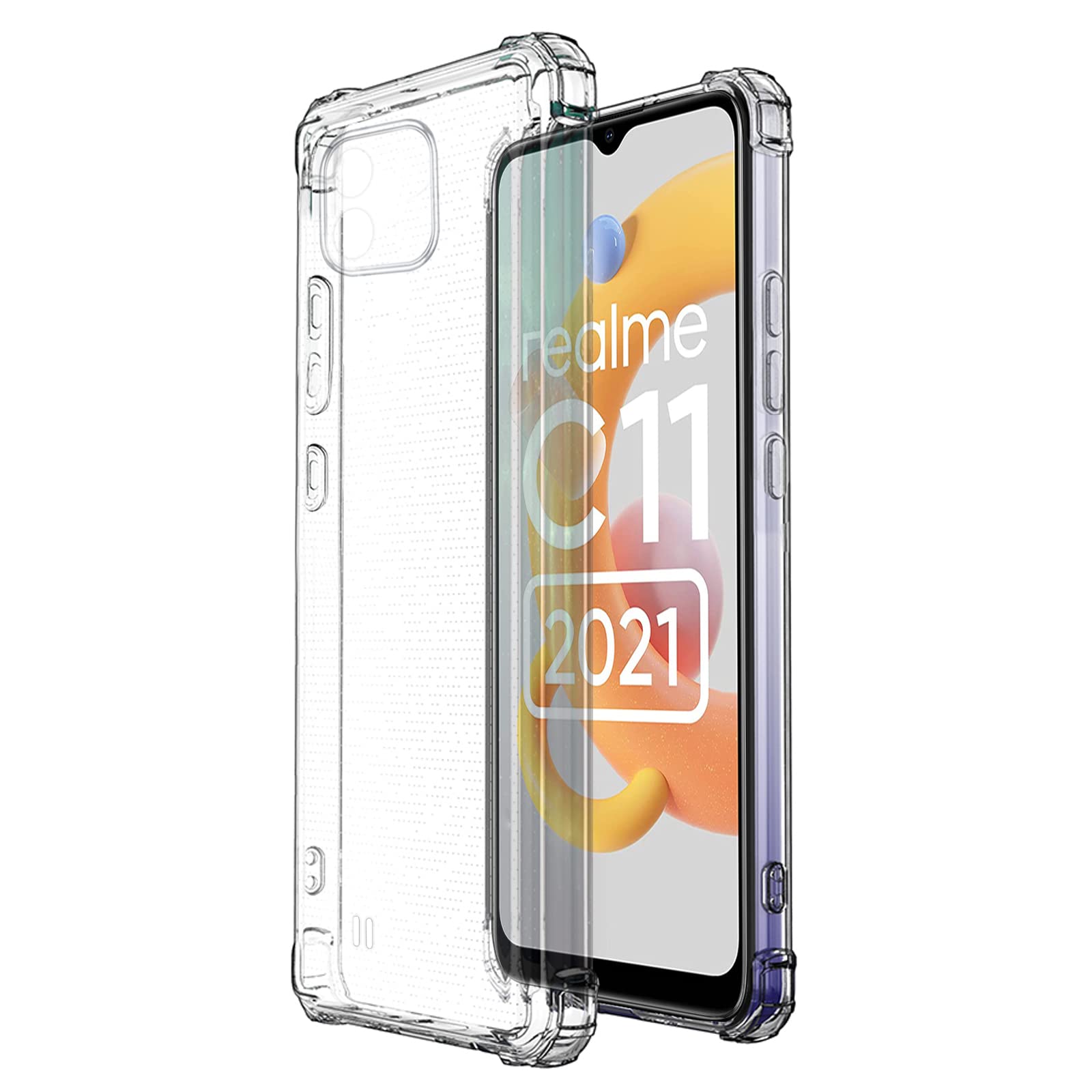 Amazon Brand - Solimo Silicone Mobile Back Cover for Realme C11 2021 5G (REALME-C11(2021) 5G-TPU-Clear_Clear) (B09JCDYKMK) Amazon Price History, Amazon Price Tracker