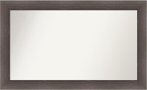 Amanti Art Espejo personalizado, espejo de baño de madera dura, espejo de pared o espejo de tocador de baño sobre el fregadero (24.75 x 40.75