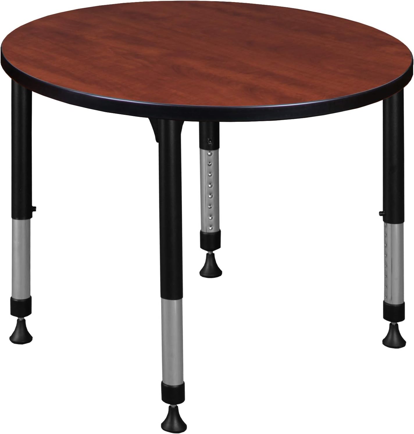 Regency Kitt Height Adjustable Square Classroom Table, 30", Sangria