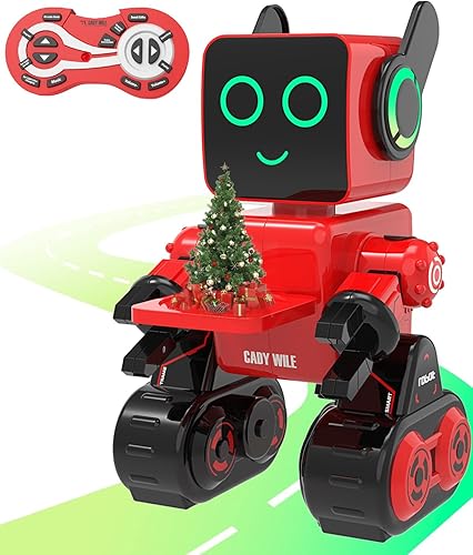 Miniatura 1 de okk Juguetes robot para niños, robot programable de control remoto, juguetes interactivos con banco de monedas, robot educativo inteligente con LED