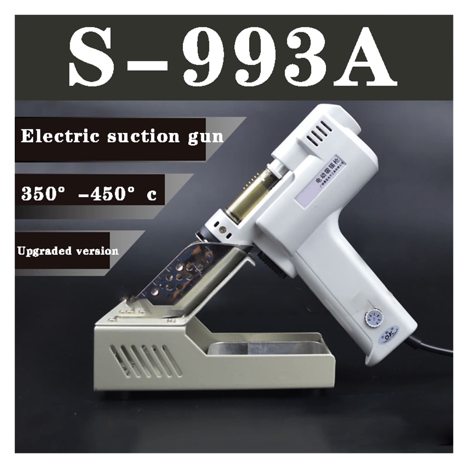 S-995A/S-993A/S-997P/S-998P Electric Absorb Gun Electric Desoldering Hot Air Gun Desoldering Pump Soldering Iron,DIY Tools(S-998P)