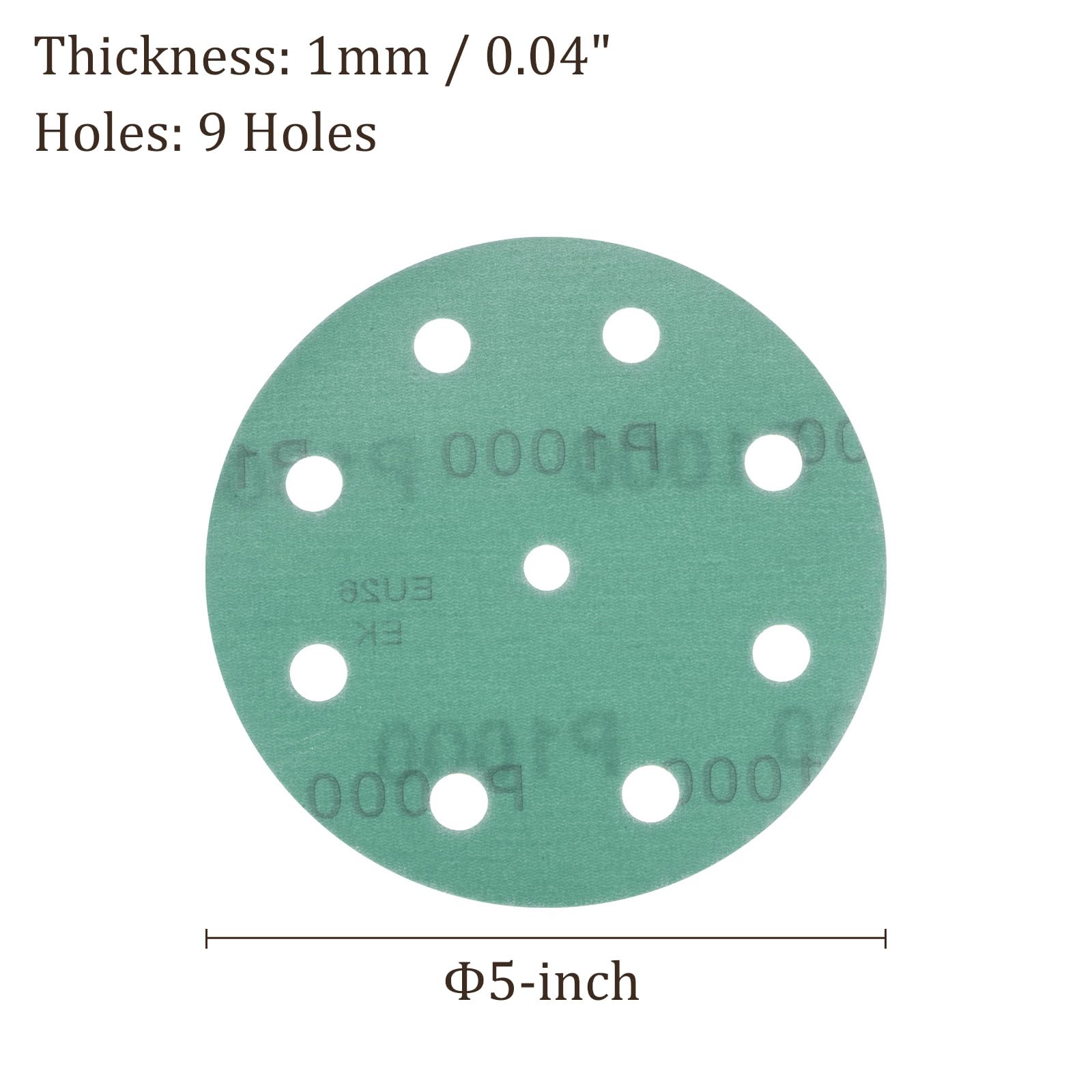 Kozelo 25pcs Green Film Sanding Discs - Image 3