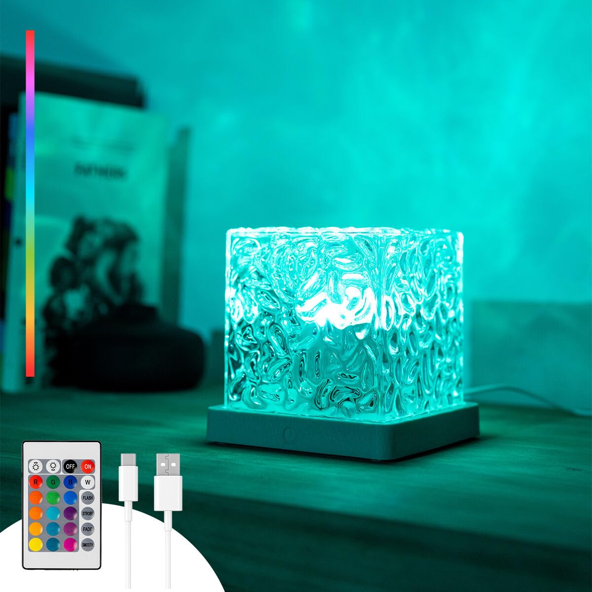 InnovaGoods Boralamp reflektor LED Aurora Boreales, 3 W, szary