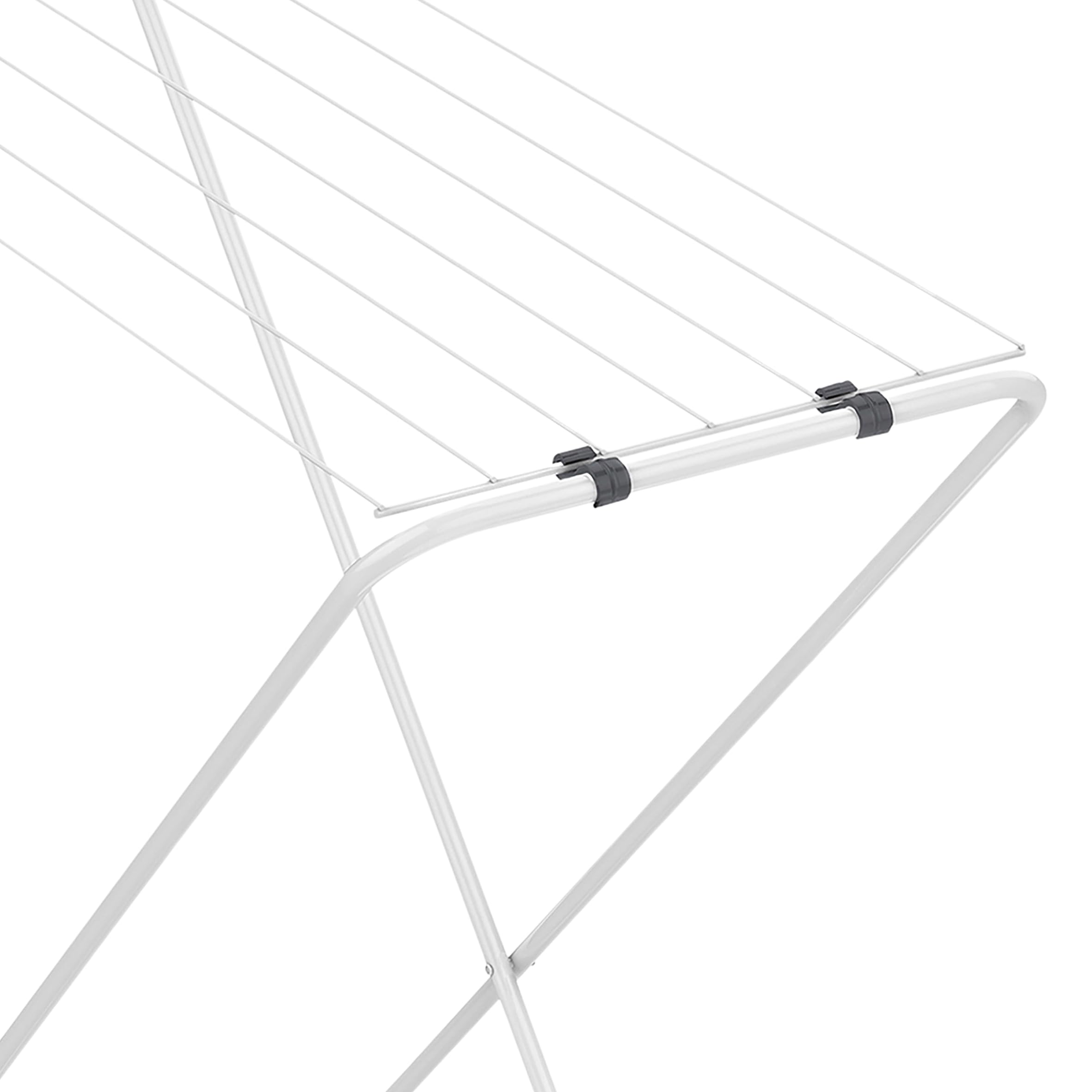 Spetebo Wäscheständer klein klappbar 6 m Trockenlänge - 88 x 83 cm - Mini Wäschetrockner für wenig Platz - Badewannen Standtrockner Solo Wäschetrockner kompakt für Balkon Innen und Außen