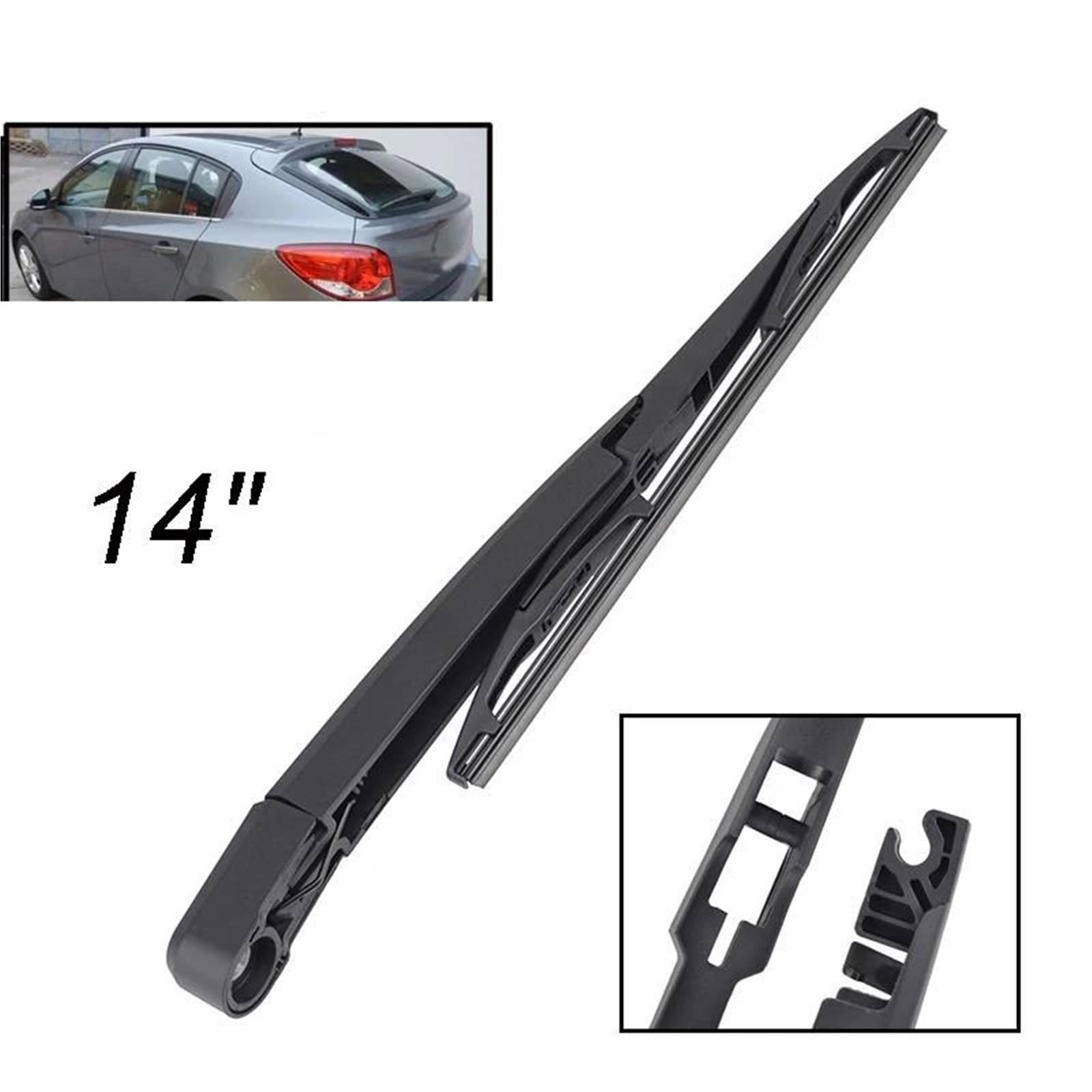 Kit Set Braccio E Spazzola Tergicristallo Posteriore da 14" per C&hevrolet per Cruze 1 Hatchback 2008-2016 Spazzola per Parabrezza Tergicristallo