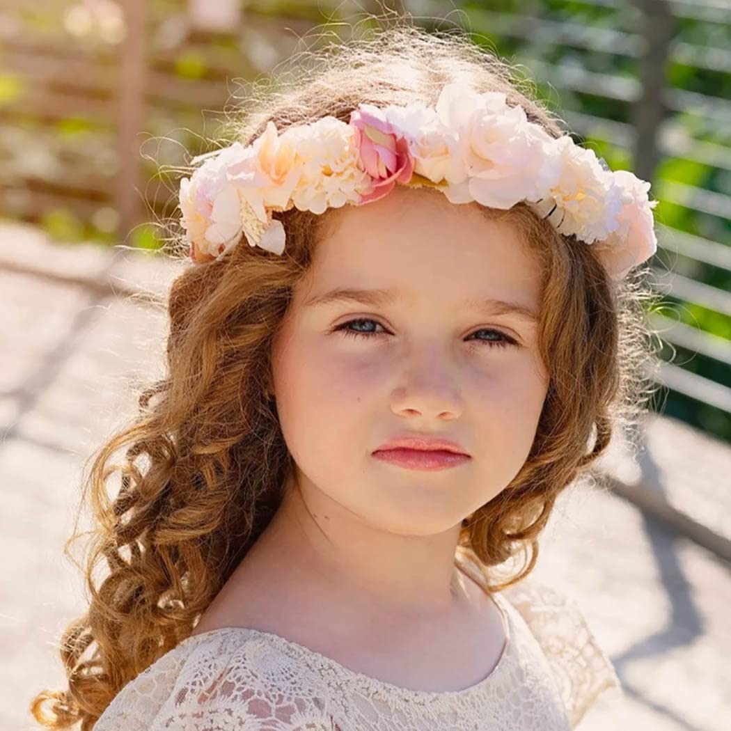 Corona Di Fiori Per Capelli - Fascia Floreale Boho Per Sposa E Feste - Foto 4