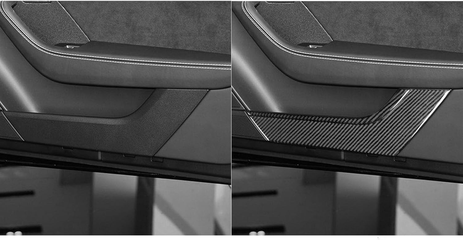 Car Carbon Fiber Accessories Door Kick Guard 4pcs Protective Cover Sticker Compatible with Jaguar F-Type 2013 2014 2015 2016 2017 2018 2019 2020 2021 2022 2023 2024