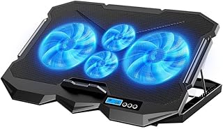 Laptop Cooling pad for Dell xps 13 15 14 16 17 9530 Gaming laptops, Laptop Cooler with 4 Fans, LCD Display Screen, 4 Heigh Price In India