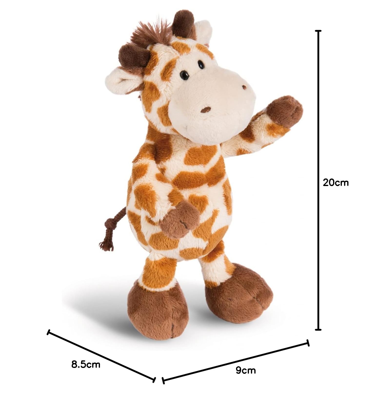 Peluche Keel Toys Hugg'ems Giraffa Con Zampe Ponderate - Nuovo Senza Etichette - Foto 2