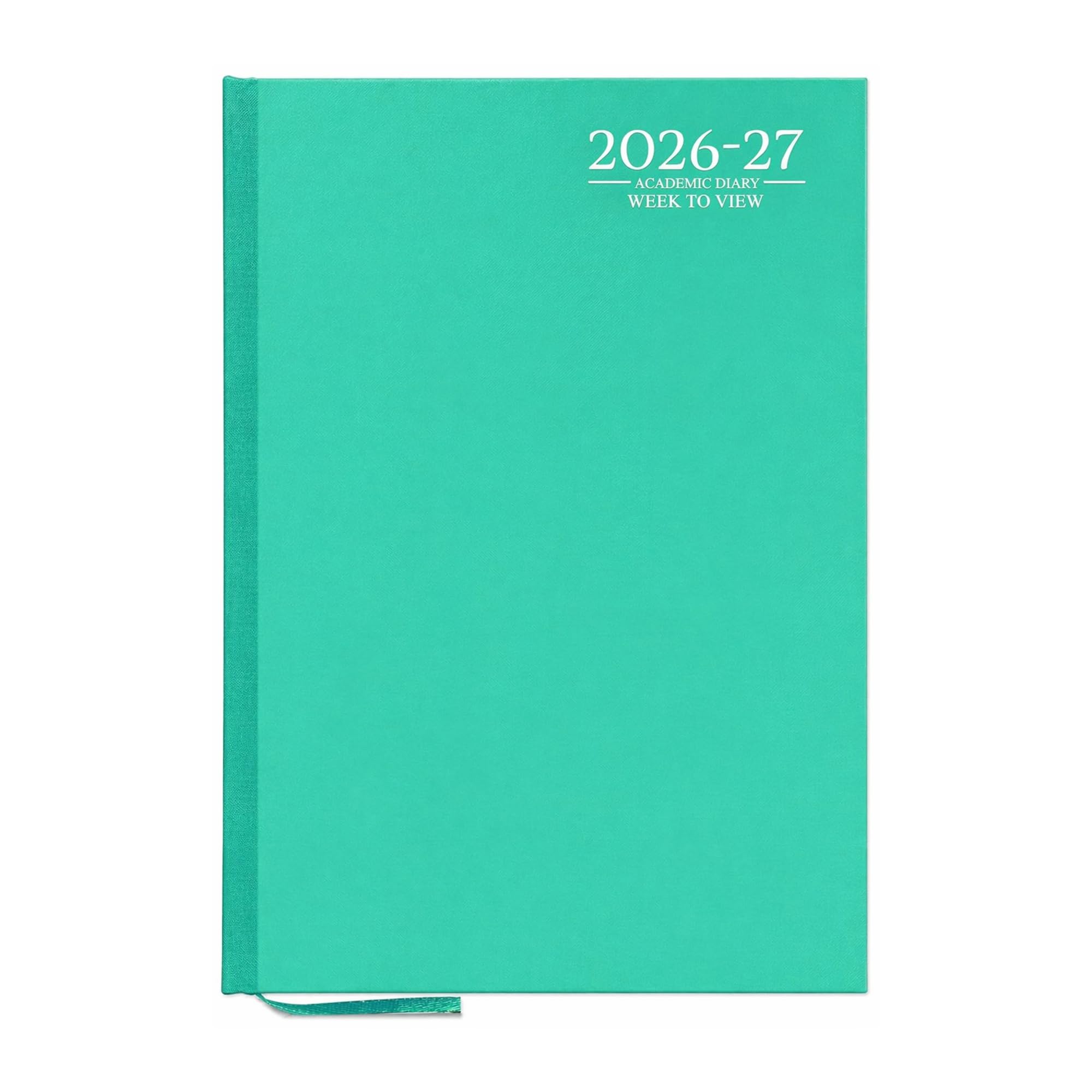 AIBULO 2026–2027 Academic Diary A4 Week To View Teal Hardback – Weekly Planner August 2026 to July 2027, Student & Teacher School Planner, Timetable, Appointment & Study Organiser Diary