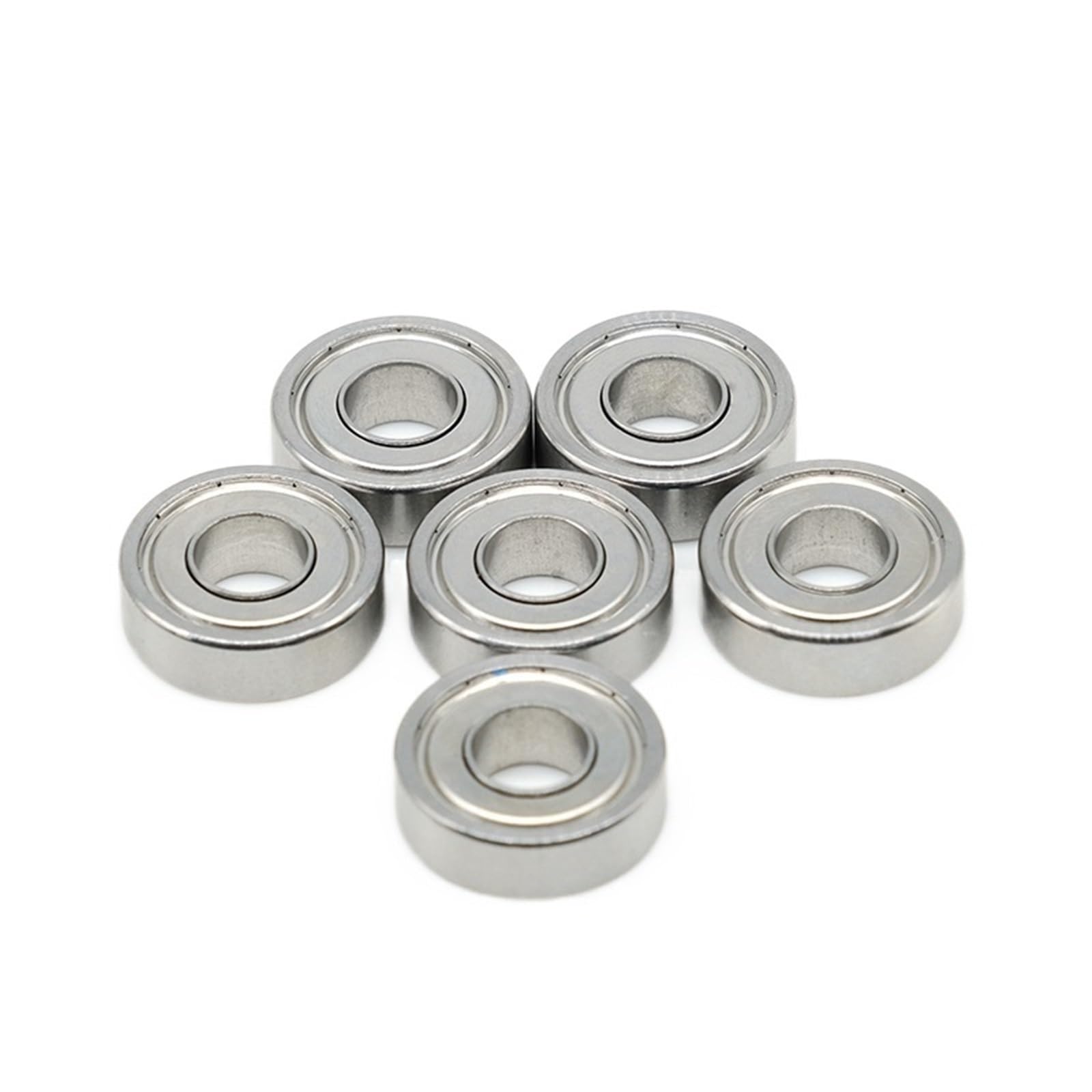 HYUJNAFZR Bimetal Seal Shield Micro deep Groove Bearing 10pcs S697ZZ 7X17X5mm Stainless Steel Ball Bearing