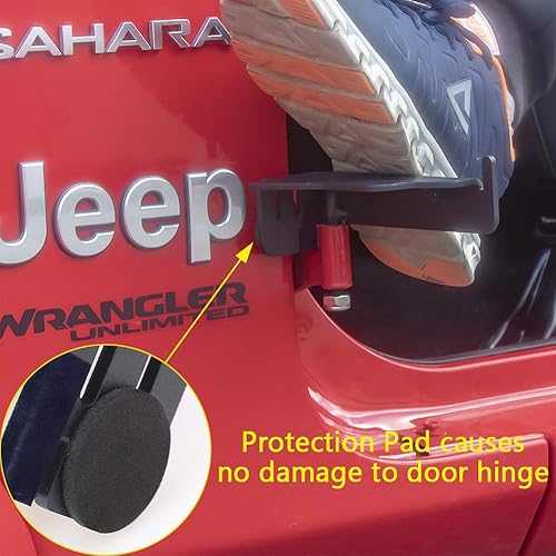 Miniatura 3 de Bestaoo Estribos delanteros con estilo de bandera de Estados Unidos para Jeep Wrangler JL Unlimited Sport Rubicon Sahara Gladiator JT 2018-2022, 1