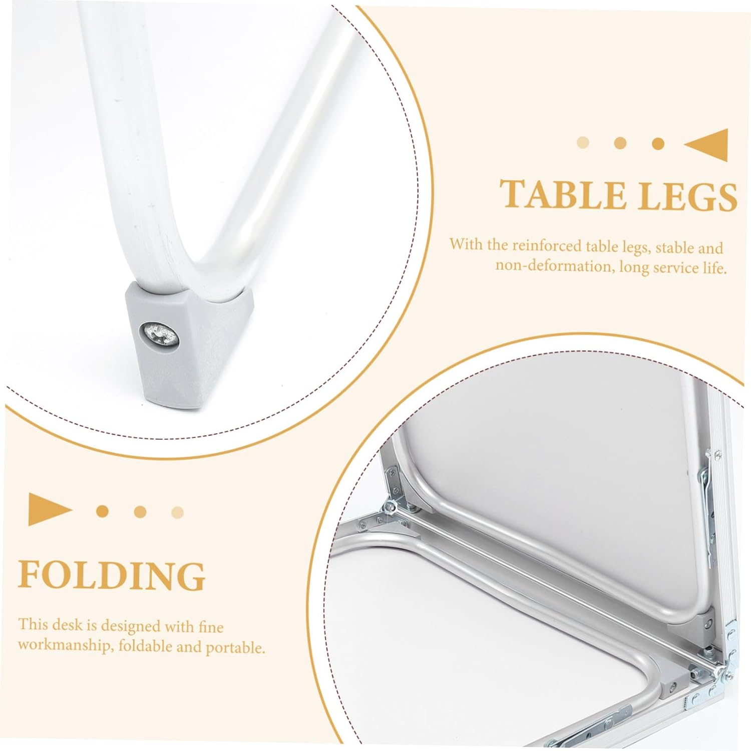 Outdoor Folding Table Bed Desk for Laptop Portable Bed Table Specially Designed Desk Surface Home Supply