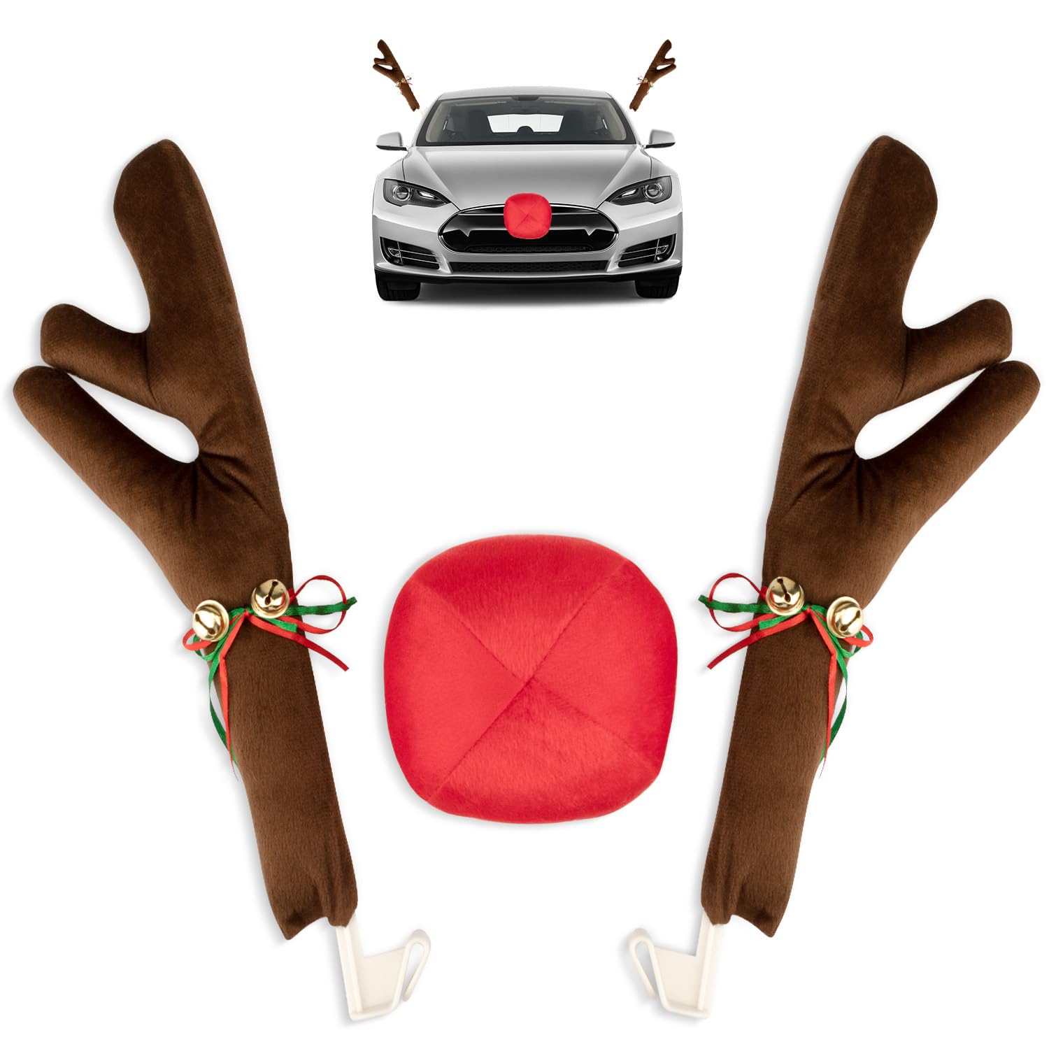 Car Antler Christmas Reindeer Decorations Reindeer Antlers Christmas