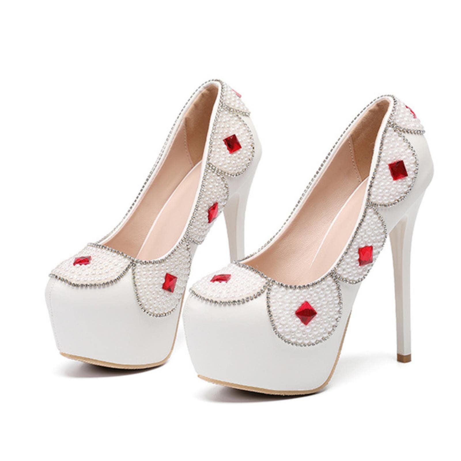 Chaussures talons hauts grande taille confortables pour soirée de mariage - 8