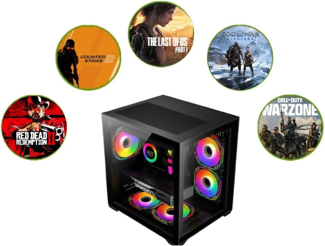 PC Gamer ARVEX AMD Ryzen 7 5700X, Geforce RTX 5060 8GB, Placa Mãe B550M, Memória 32GB (2x16GB), SSD 1TB NVMe PC Gamer ARVEX AMD Ryzen 7 5700X, Geforce RTX 5060 8GB, Placa Mãe B550M, Memória 32GB (2x16GB), SSD 1TB NVMe