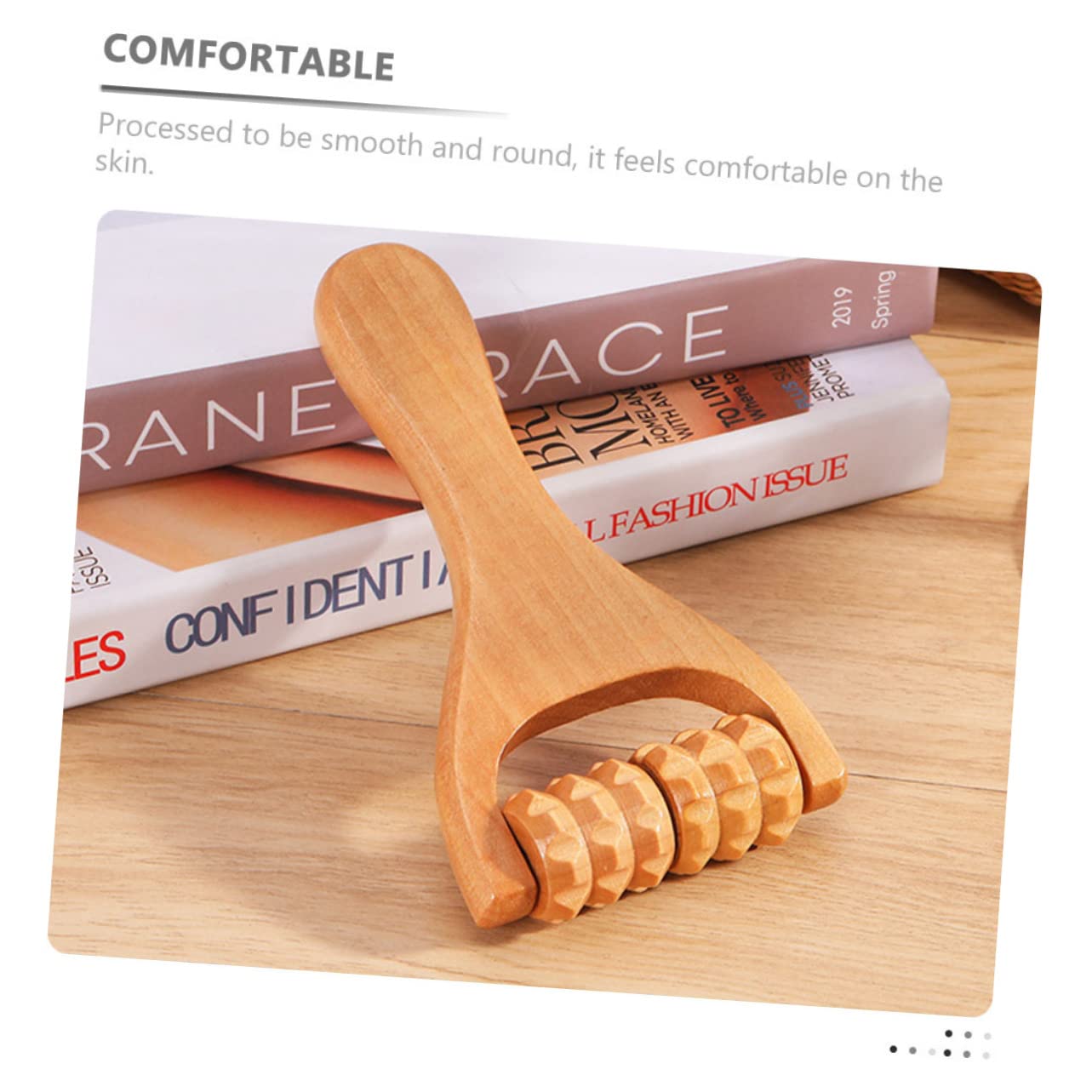 BCOATH Hip Massager Tool 4pcs Foot Wood Roller Hand Massage and Leg Massager for Soreness Relief