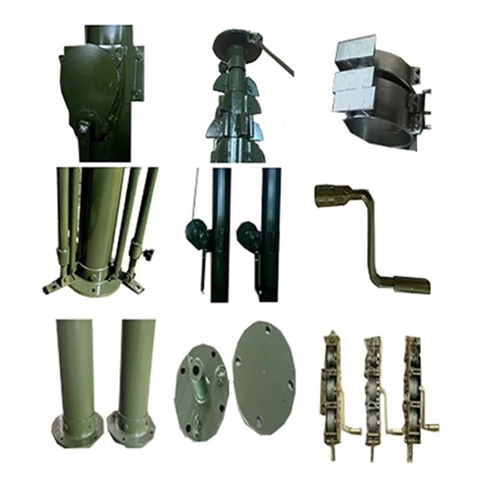 TAL-M4-1.6-10 Mástil telescópico manual portátil 4M, aleación aluminio 6063-T5, trípode vehículo, 10kg, for antena TV vigilancia comunicación
