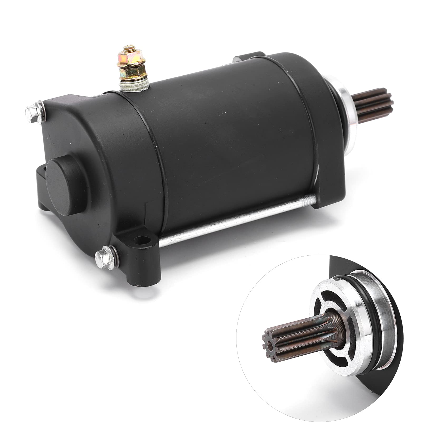Akozon Motor de arranque, 0600-091100 Reemplazo del motor de arranque de 9 dientes para CF MOTO ATV X6 Terralander 625
