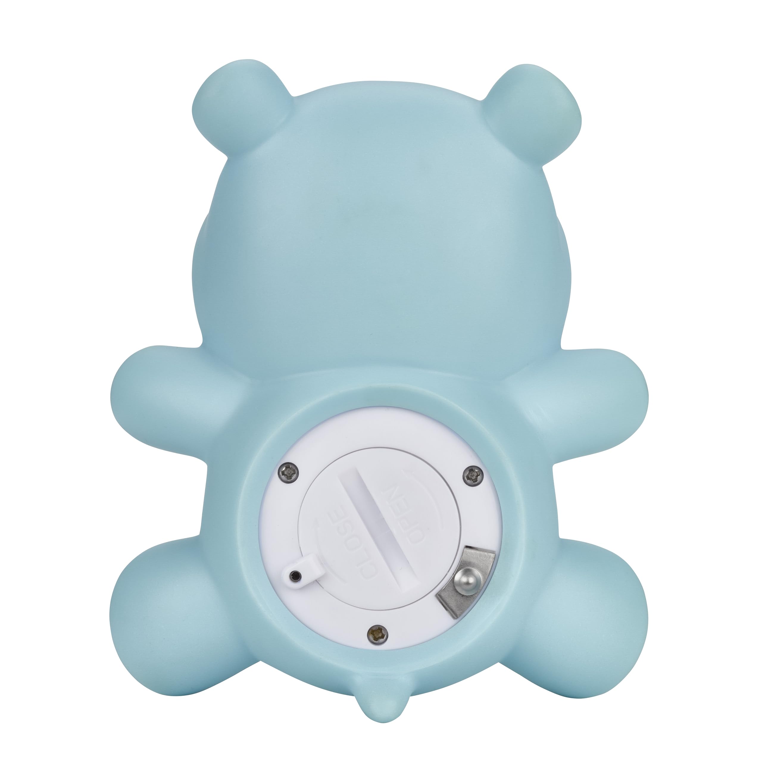 TFA Dostmann Thermomètre de bain numérique pour bébés, 30.2034.14, HIPPO, pour enfants/seniors, contrôle de la température de l'eau, pour piscines/spas, en forme d'hippopotame, mignon, bleu