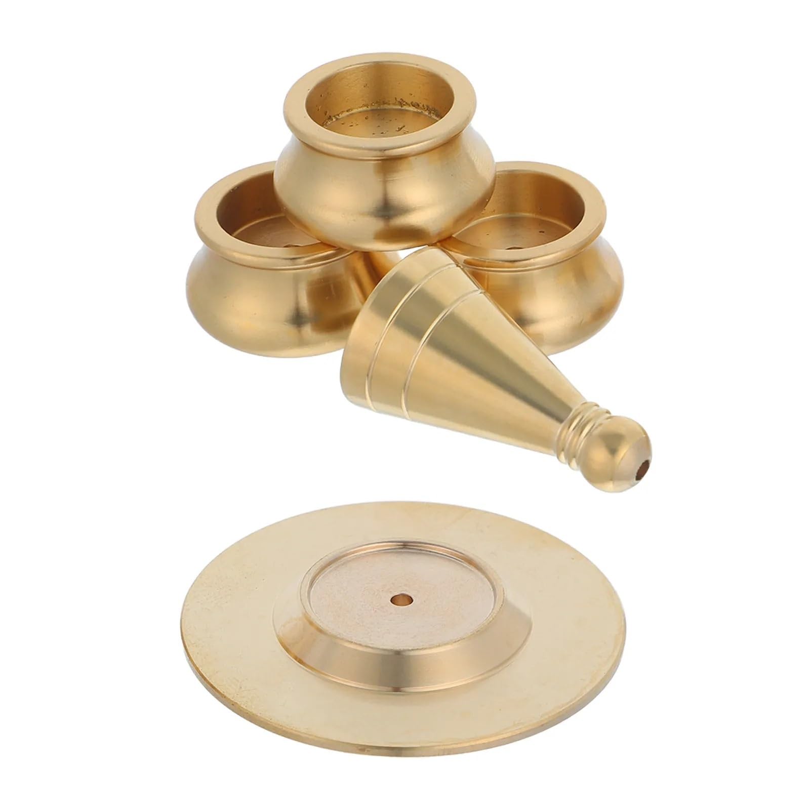Stampo per Coni Incenso in Rame 1 set di stampi for cono incenso for porta | Stampo con raccoglicenere, kit for la produzione di incenso fai-da-te, accessori for fragranze fai-da-te