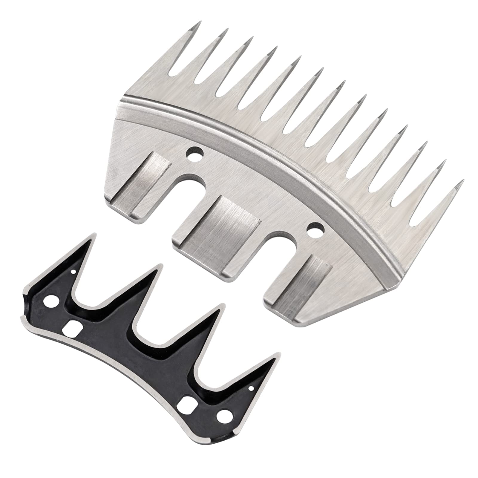 Lames de Cisailles à Moutons en Acier Inoxydable Peigne Lames de Remplacement pour Tondeuse à Mouton (13 Teeth Stright)