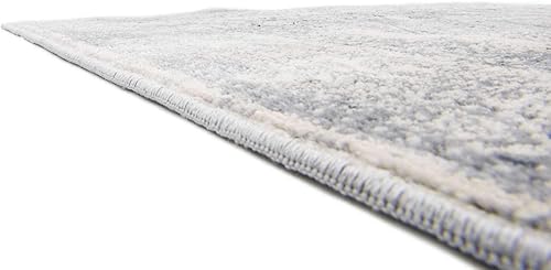 Miniatura 6 de Unique Loom Chateau Collection - Alfombra Wilson (3' x 13' 1", alfombra de pasillo, azul oscurogris)