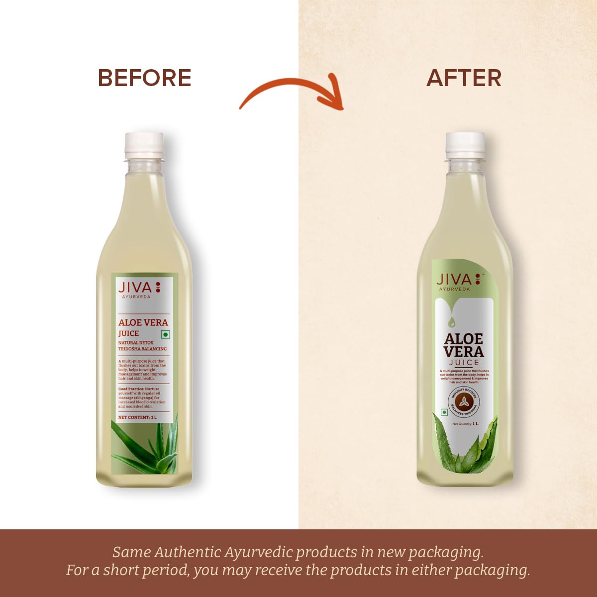 Jiva Aloe Vera Juice - 1000ml (Pack of 2) | For Adults Boosts Immunity and Digestion | Natural for Skin Care | No Added Sugar | Ayurvedic Health Juice 3