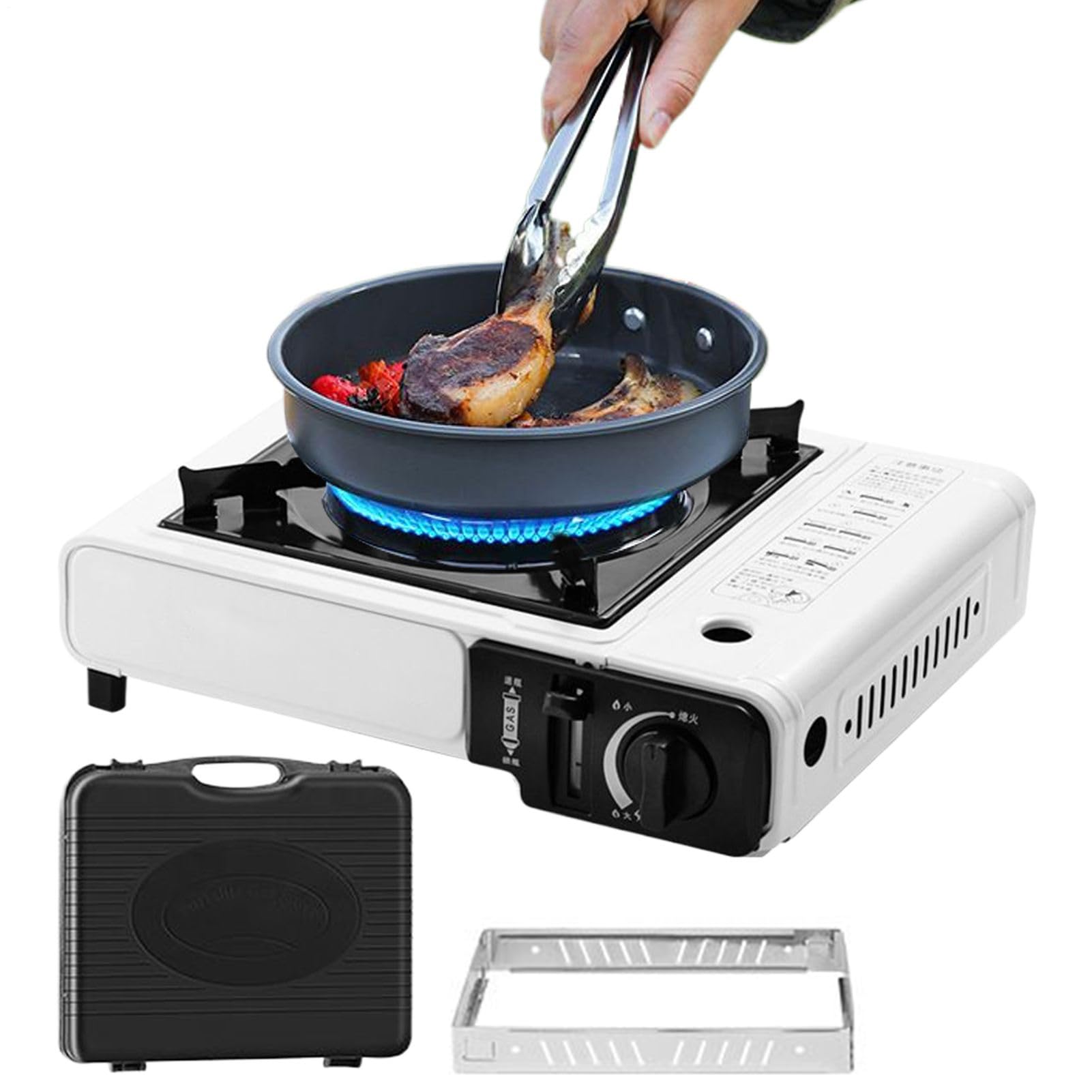 Réchaud De Camping Portable Réchaud De Randonnée Avec Étui De Transport | Brûleur Camping, Équipement Cuisson pour Randonnée Pêche Barbecue Pique-nique