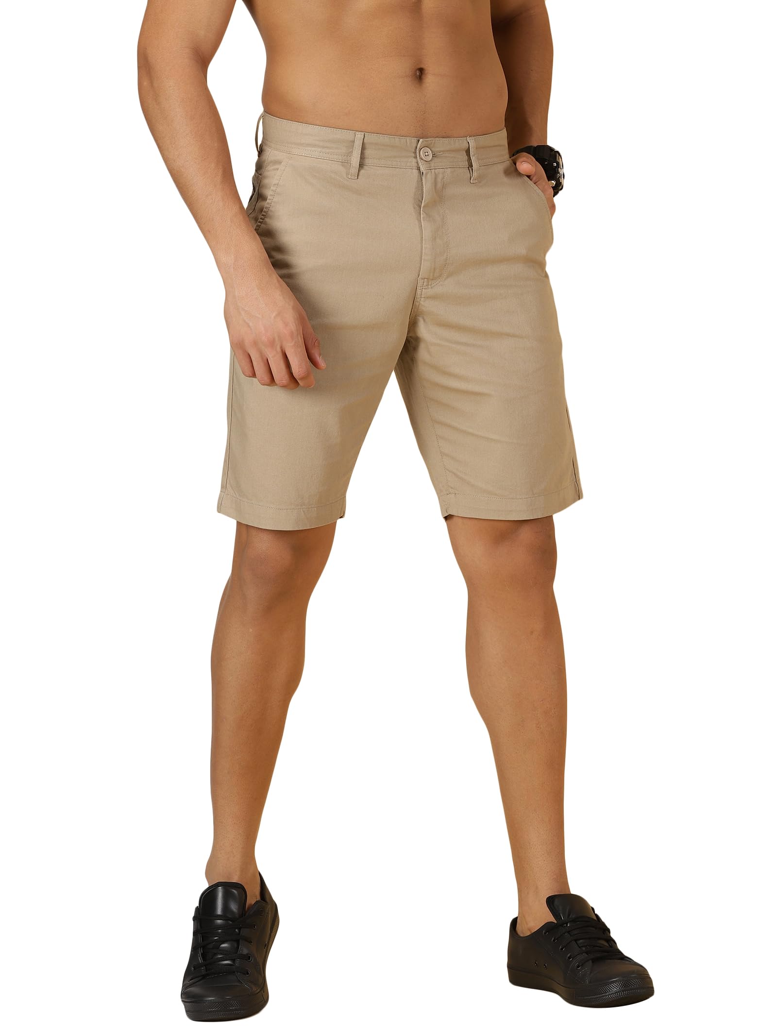 thomas scott Men's | Solid | Chino Shorts | Regular Fit | Cotton Elastane | Above Knee | Casual Short-picture-32