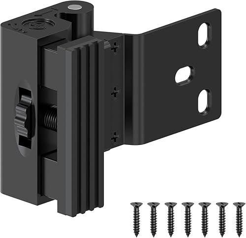 Miniatura 8 de Cerradura de refuerzo de puerta de seguridad para el hogar, pestillo de seguridad montado a tornillo, tapón interior para puerta delantera oscilante