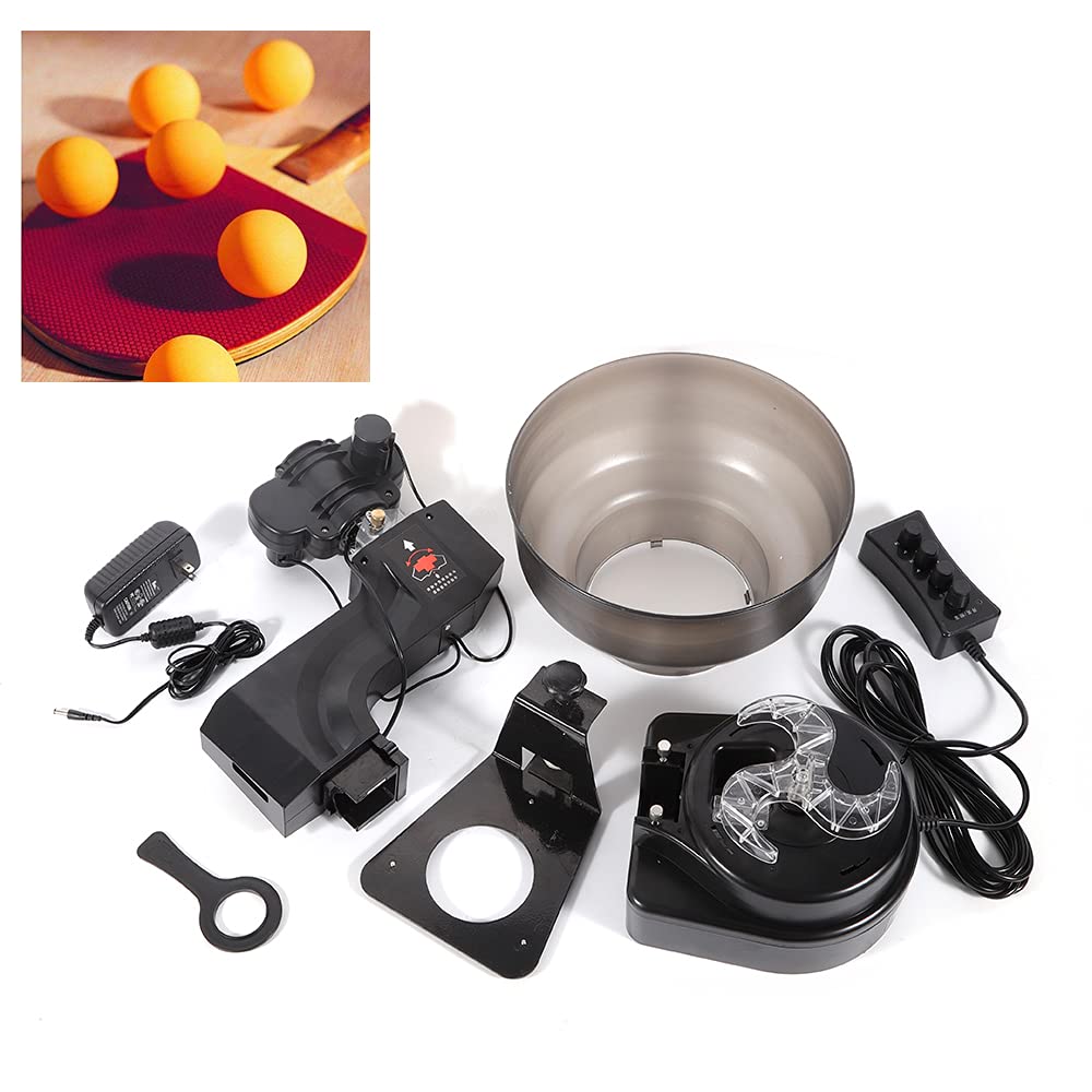 KPfaster Table Tennis Robot Automatic Ping Pong Ball Machine Hold 110 Balls Automatic Training