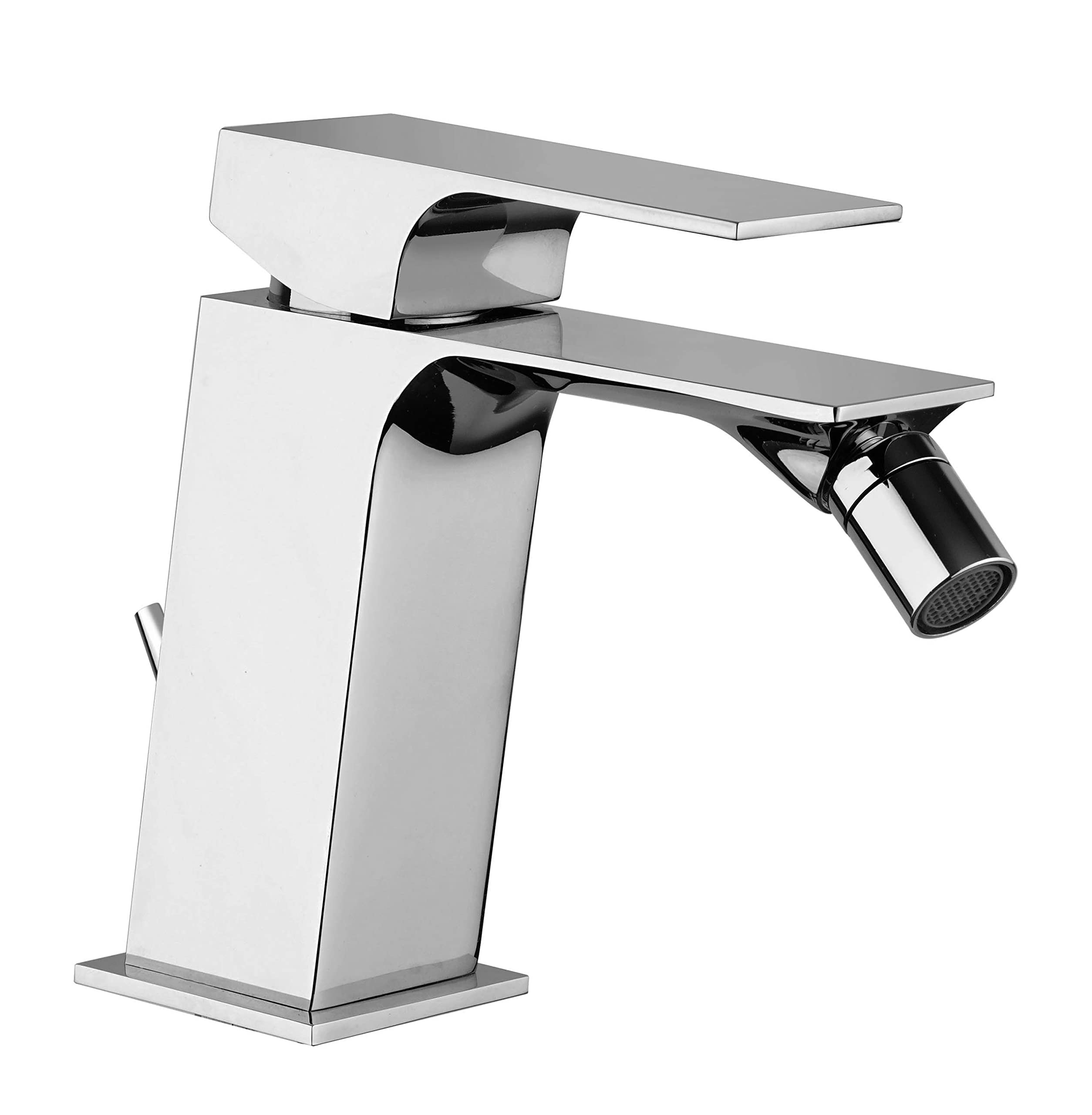 Paini VENTI Miscelatore Bidet Cromato - Scarico automatico 1"1/4 + Piletta e Flessibili (V2CR306)