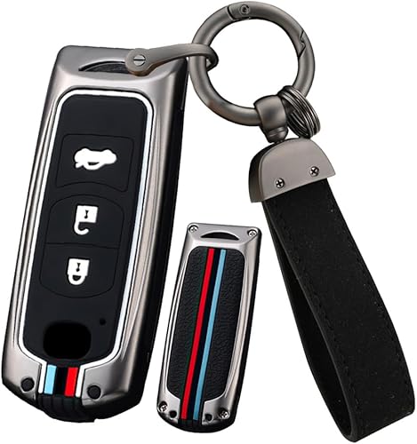 Miniatura 9 de ontto Funda inteligente de metal para llave de automóvil, protector de llave de silicona suave para CX3, CX5, CX7, CX9, MX5, entrada sin llave,