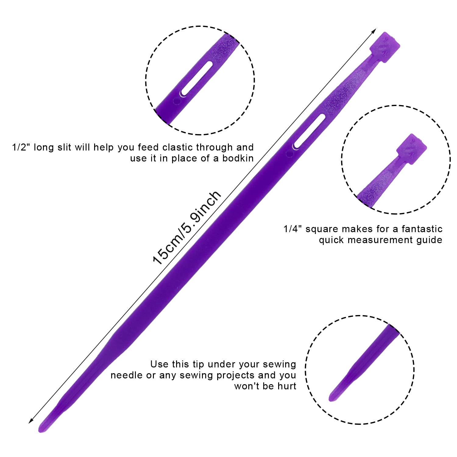 Sliverdew 12 Pieces That Purple Thang Sewing Tools Quilting Supplies Multifunctional Sewing Purple Thang Sewing Accessories and Supplies for Sewing Kit Projects