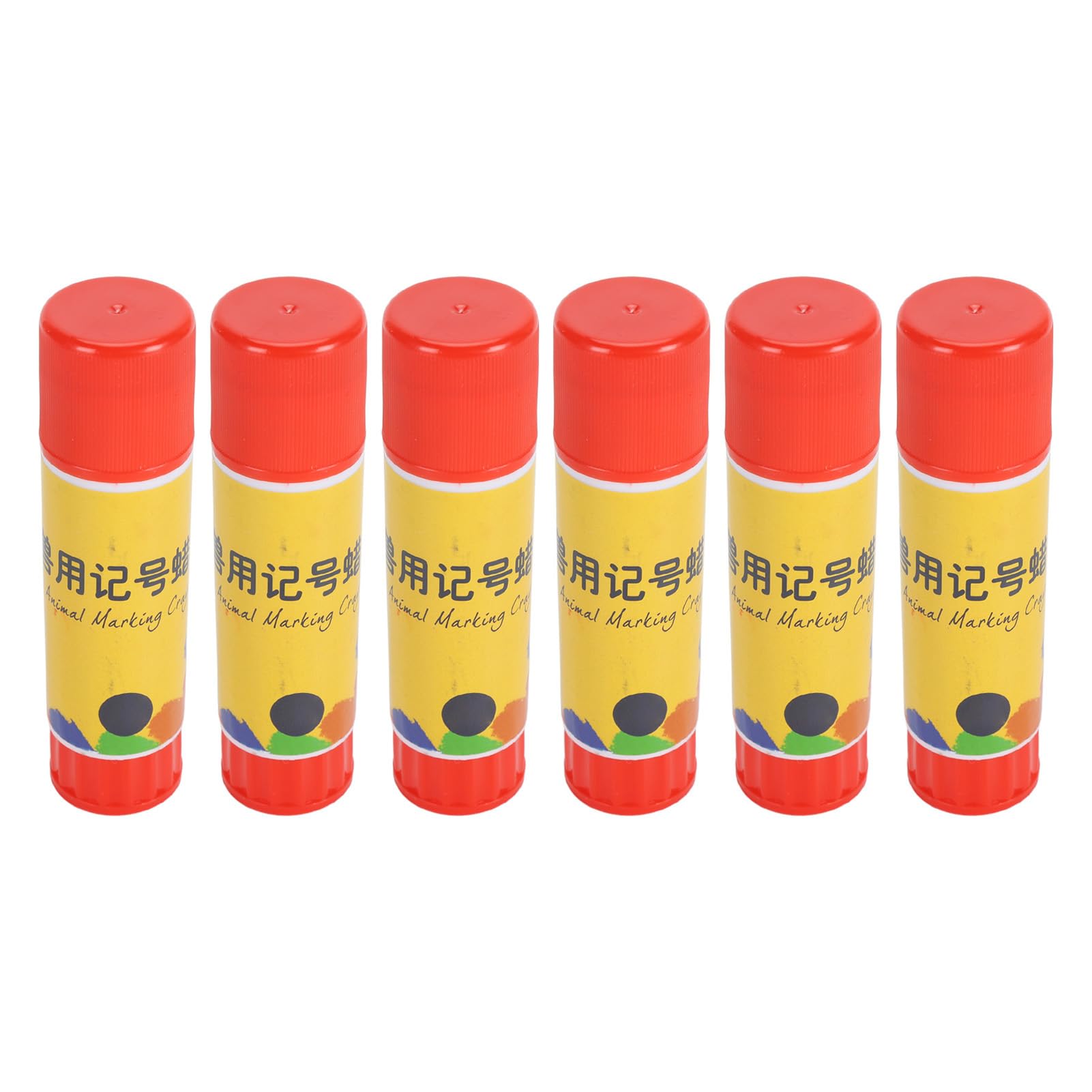 Cocoarm 24PCS Marcador de Ganado Cera ABS Marcador de Cerdo Crayones de Marcado de Ganado para Cerdos Ovejas Vacas, Marcas Claras Estables, Fácil Manejo, Uso Veterinario Agrícola (rojo)