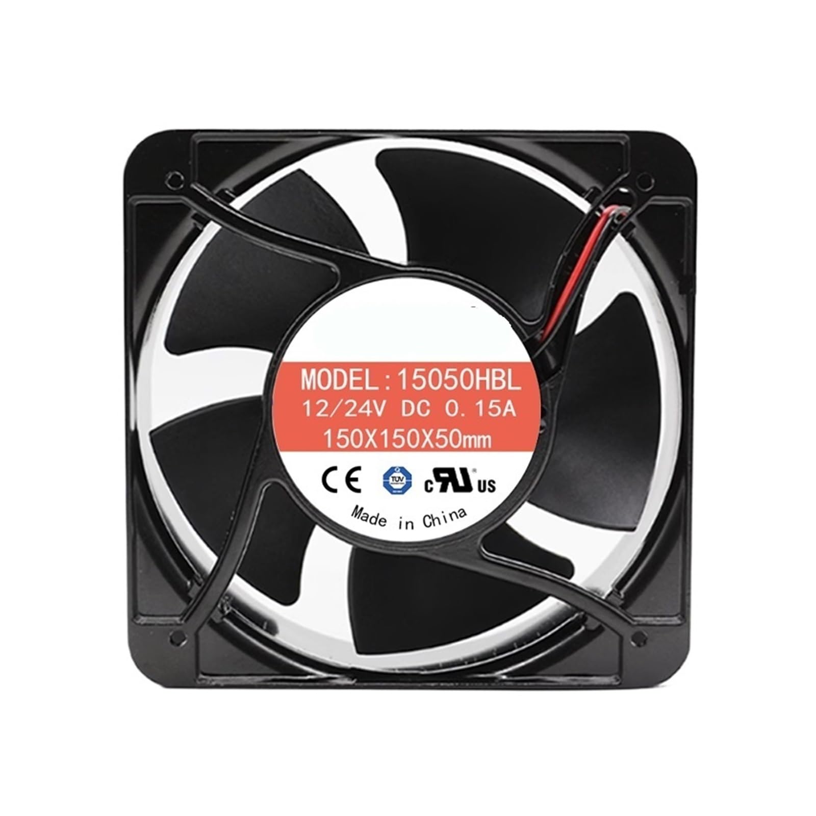 YMUGUEGH 15CM 15050 12V/24V fan(12V Two wire)