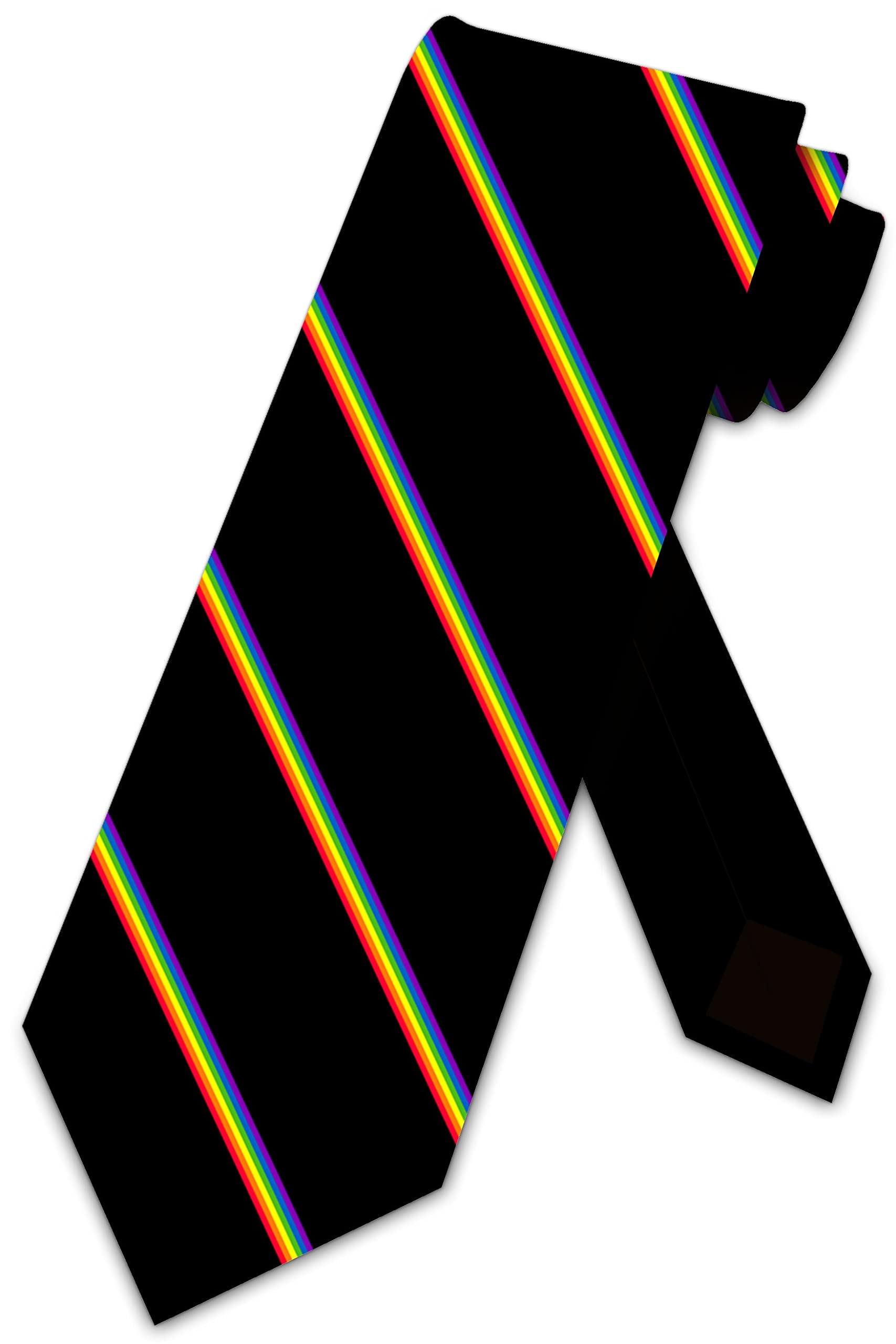 BHHJKK Pride Ties LGBTQ Necktie Rainbow Neckties