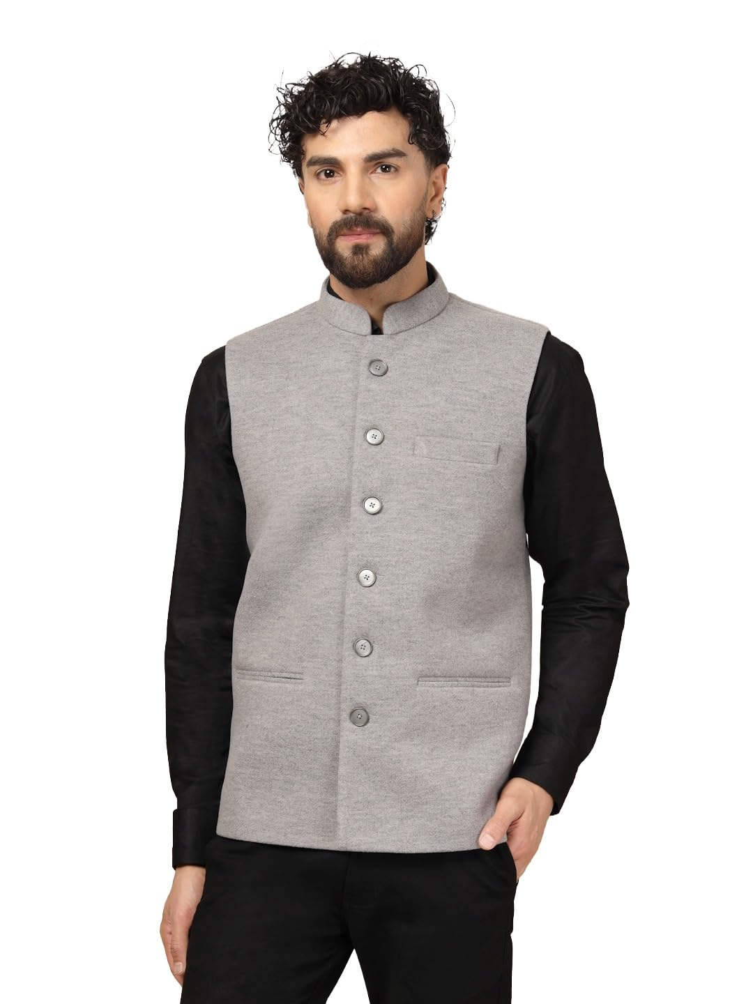 vastraa fusion Nehru Jacket for Men | Wedding Waistcoat | Ethnic Modi Jacket | Formal Traditional Indian Vest-picture-55