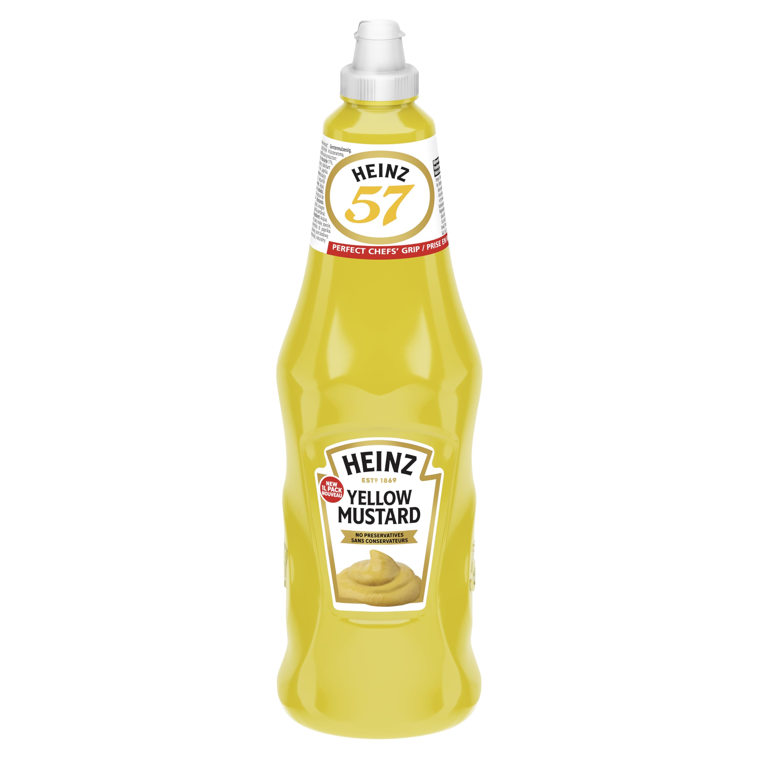 Heinz Yellow Mustard Mild, 6 x 1 L Flasche
