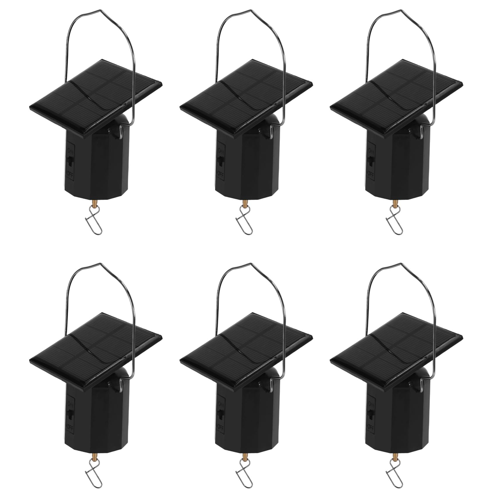 Vjsujehgy 6X Wind Spinner Motor Solar Hanging Display Motor Rotating Solar Wind Spinner Motor Rotatable Hook