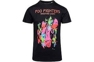 Foo Fighters Dave Grohl Wasting Light Official Tee T-Shirt (Medium) Black