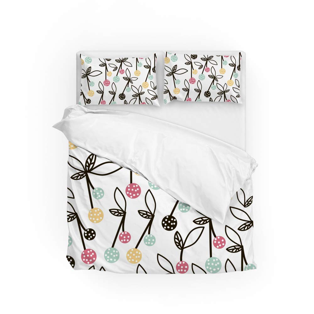 Parure de lit King Size infroissable pour en finir avec le repassage cerise