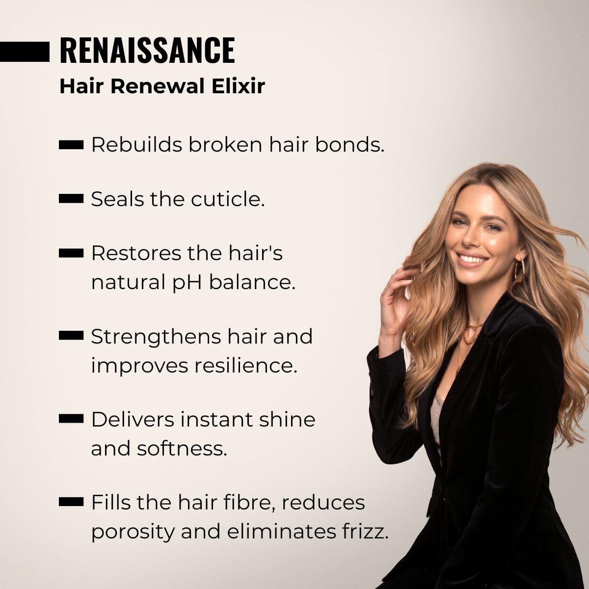 abril et nature - Elixir de Renacimiento Capilar Molecular Therapy Renaissance - Cabellos dañados por químicos - Reconstruye la fibra, Equilibra el pH y Sella la cutícula - 200ml