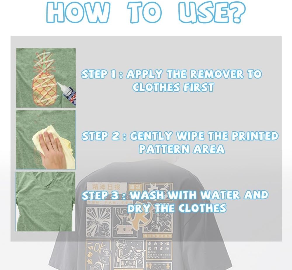 RoastMe熱伝達リムーバー生地用 100 ミリリットル衣類印刷クイックリムーバー接着剤リムーバー強力な残留物リムーバー衣類プリン