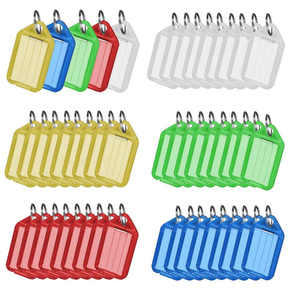 50x Schlüsselanhänger Zum Beschriften - Praktische Helfer Für Ordnung
