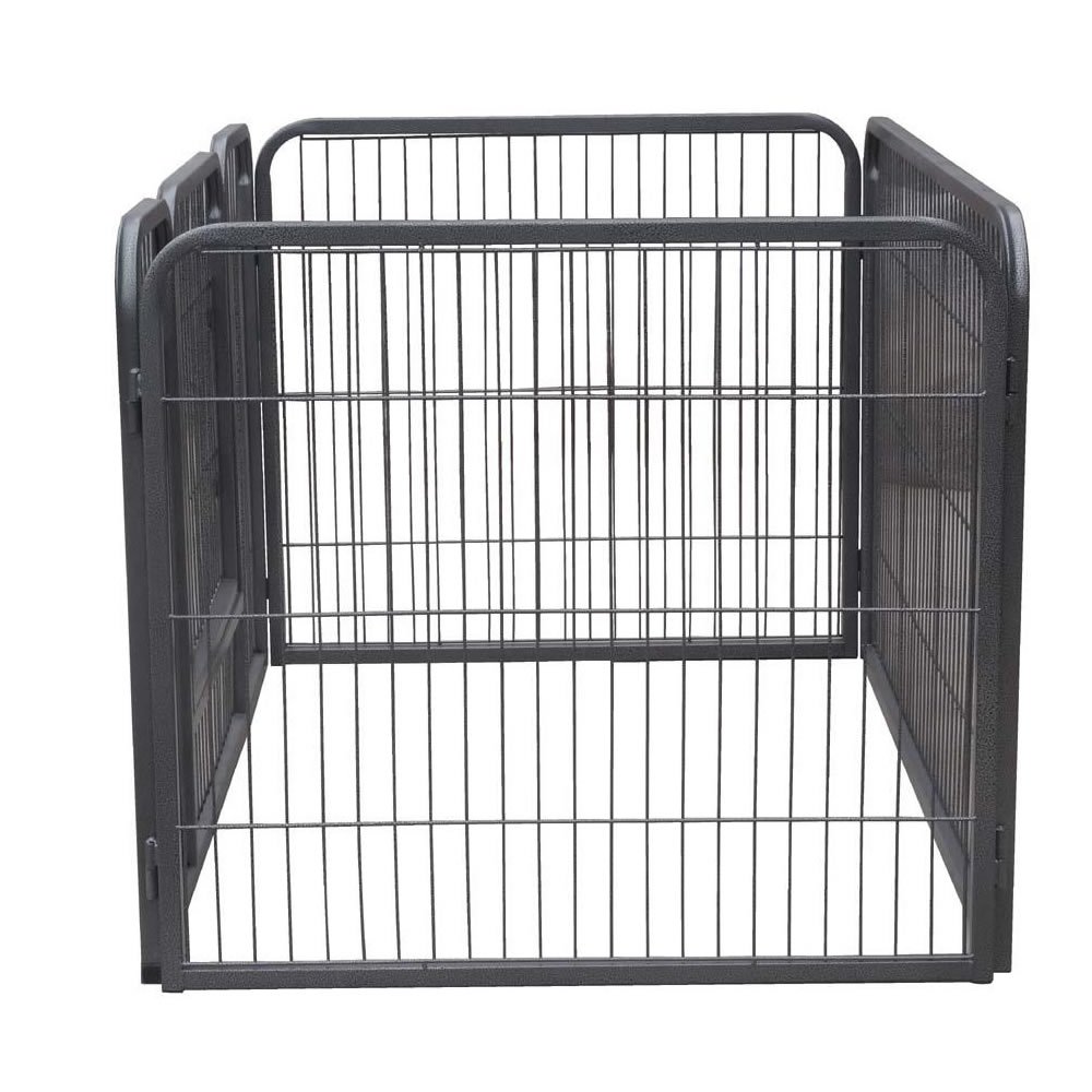 Melko Welpenauslauf Freilaufgehege XXL Hunde mit Tür 124x80x70 cm klappbar