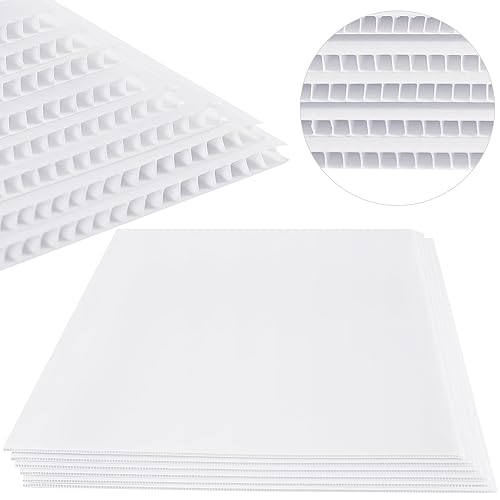 Tablero de póster de plástico corrugado de 24 x 36 pulgadas, 0.157 in de grosor, impermeable, para garaje y venta de bienes, uso en interiores y