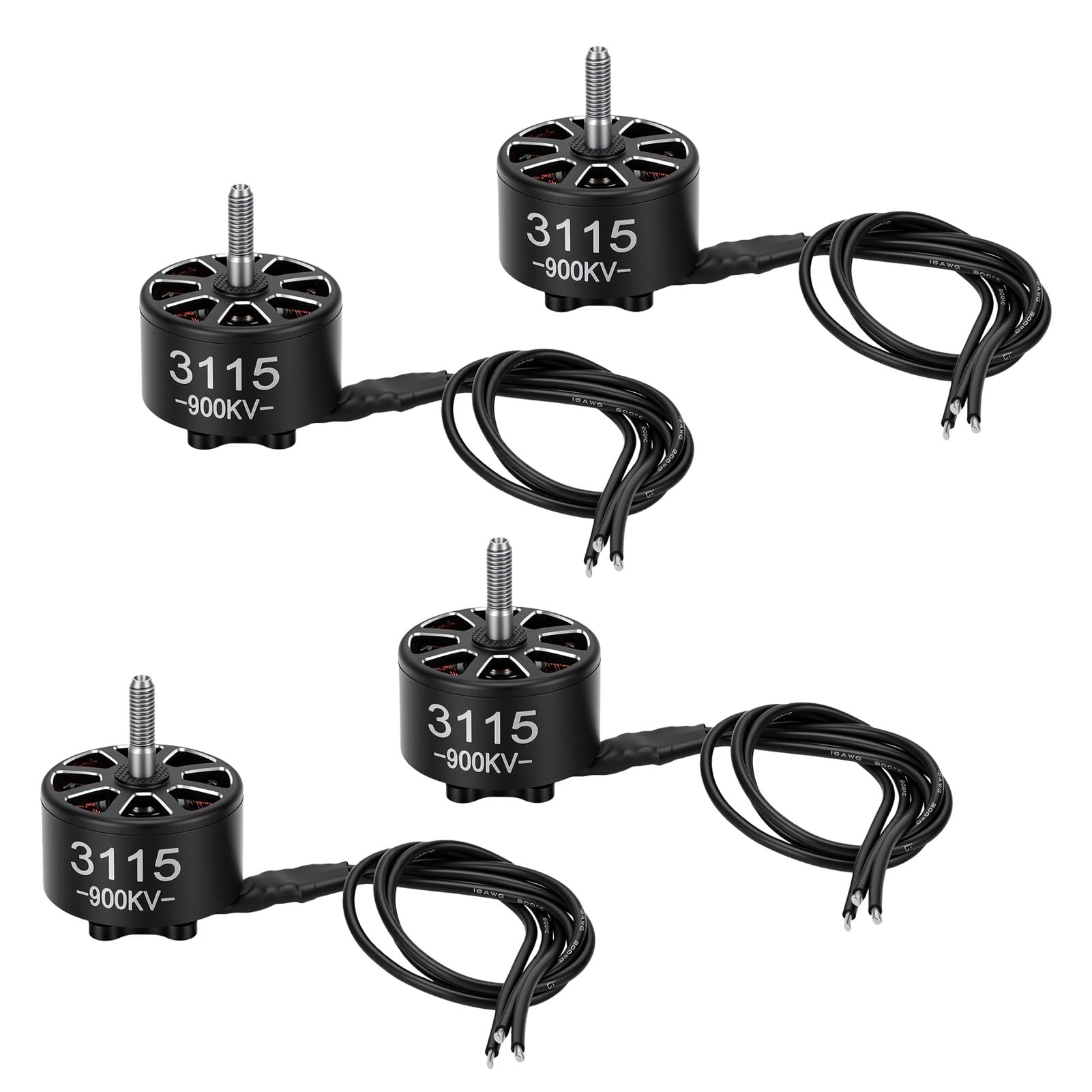 Alomejor 4sztuki 3115 900kv Silnik Bezszczotkowy do Drona, 3,96kg Ciągu